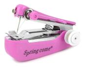 Mini máquina de costura de mão Spring Come portátil - deep pink