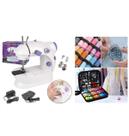 Mini Máquina De Costura Kit De Costura Com 90 Itens