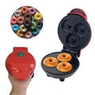 Mini Máquina de Donuts, 3 rosquinhas, 110v, Vermelha.