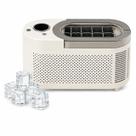 Mini Máquina de Fazer Gelo Portátil Elétrica Compacta com Produção Rápida, 12 Cubos por Ciclo, Tampa Transparente e Fácil Operação