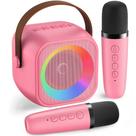 Mini Máquina de Karaokê BEILIHART com 2 Microfones Sem Fio