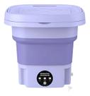 Mini Máquina de Lavar Roupa Portátil Dobrável 6,5L Verde Rosa Lilás