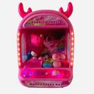 Mini Maquina Pegar Bichinho Infantil Brinquedo Interativo Rosa
