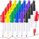 Mini marcadores CHENGU com clipes de chaveiro de golfe, 24 pacotes multicoloridos