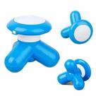 Mini Massageador Corporal Portátil Recarregável Usb Pilha Azul