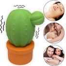 Mini Massageador Elétrico em Formato de Cacto Alívio e Conforto - Vida Noturna