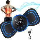 Mini Massageador Elétrico Portátil Cervical EMS Alivia Dores Corpo Pescoço Coluna Pernas Ombro Massagem Corporal Relaxar