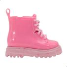 Mini Melissa Coturno Bebê Rosa Glitter