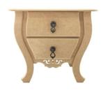 Mini Mesa de cabeceira com 2 Gavetas e Puxador 30x18x26 Mdf Madeira Mini Mesa de cabeceira com 2 Gavetas e Puxador 30x18x26 Mdf Madeira