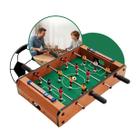 Mini Mesa De Pebolim Toto Futebol De Mesa Portatil 51cm Infantil Madeira MDF Kizumba