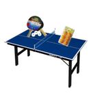MINI MESA PING PONG Júnior MDP 12mm 1003 KLOPF + Kit 5055 + Kit 6 Bol. Laranja