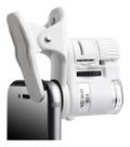 Mini Microscopio Lupa Zoom 60x Celular Smartphone Led + Uv