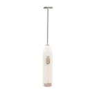Mini Mixer Elétrico para Bebidas de Inox e Plástico Branco - Lyor