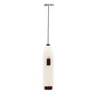 Mini Mixer Elétrico para Bebidas de Inox Plástico Branco