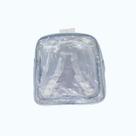 MINI mochila BRANCA infantil transparente cristal escola viagem lancheira piscina brinquedo