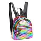 Mini Mochila Brilhante Colorida Feminina Estilo Fofo Macio Kawaii Colors Metalizada Criativa e Divertida Mini Mochila Brilhante Colorida Feminina Estilo Fofo Macio Kawaii Colors Metalizada Criativa e Divertida