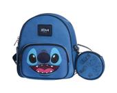 Mini Mochila Com Bolsinha Stitch Disney - Zona Criativa