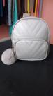Mini Mochila Cor Prata