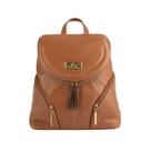 Mini mochila de couro Cecília caramelo Feminino