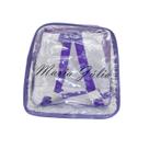 MINI mochila infantil PERSONALIZADA LÍLAS e transparente escola viagem praia