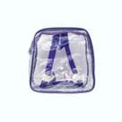 MINI mochila LÍLAS infantil transparente cristal escola viagem lancheira piscina brinquedo