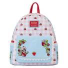 Mini Mochila Loungefly Moranguinho Jeans 23x27x11cm