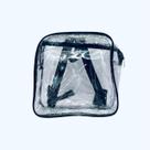 MINI mochila PRETA infantil transparente cristal escola viagem lancheira piscina brinquedo