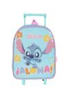 Mini Mochila Rodinhas Creche Escolar Lilo Stitch Disney Mini Mochila Rodinhas Creche Escolar Lilo Stitch Disney