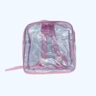 MINI mochila ROSA infantil transparente cristal escola viagem lancheira piscina brinquedo