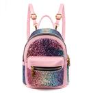Mini mochila SEALINF Bling conversível de ombro rosa