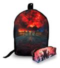 Mini Mochila Urbana + Estojo - Stranger Things 1 -lançamento