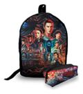 Mini Mochila Urbana + Estojo - Stranger Things 4 -lançamento