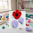 Mini Molde Silicone Frisador Da Flor Papoula