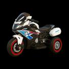 Mini Moto Branca Infantil Elétrica Estilo Esportivo