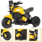 Mini Moto Elétrica Esportiva Infantil Motoca Bivolt Triciclo Amarela