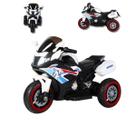 Mini Moto Elétrica Infantil Branca Esportiva Bivolt 6V Corrida Recarregável Estável
