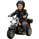 Mini Moto Elétrica Infantil Chopper Zippy Toys Preta 6V