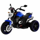Mini Moto Elétrica Infantil Triciclo Azul 6V 3 Rodas para Crianças +3 Anos
