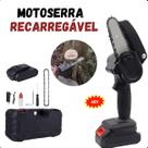 Mini Moto Serra Eletrica Bivolt compacta e fácil de guardar