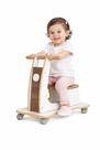 Mini Motoca Infantil Branco Mdf 4 Rodas Silicone Equilíbrio