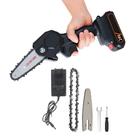 Mini Motoserra Eletrica De Mao Sem Fio Portatil 600W 24v Corta Bambu Madeira Lenha Galhos Jardim Domestico