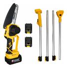 Mini Motosserra 48v Kit Elétrico C/ Extensor De Cabo