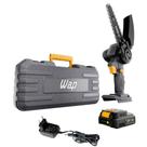 Mini Motosserra a Bateria Cortadora de Galhos Portátil sem Fio com Sabre de 6" e Maleta - Wap