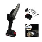 Mini Motosserra Eletrica 48V Sem Fio Bateria Recarregavel 6 Polegadas Potente Corta Bambu Galho Lenha Arvore Carpintaria Jardinagem Resistente Potente