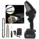 Mini Motosserra Eletrica De Mao 48V Sem Fio Portatil Corta Lenha Galhos Bambu Madeira Jardinagem Podagem Folhas Arvores