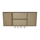Mini Organizador 4 Gavetas 35cm Mdf Madeira