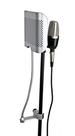Mini Painel Acústico,Vocal Booth c/Haste Gooseneck p/ Pedestal microfone,metal