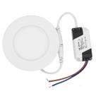 Mini Painel Led Embutir 4W Redondo 10,6Cm Branco Neutro