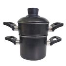Mini Panela Banho Maria 680ml em Alumínio Antiaderente Teflon para Cuscuz, Legumes e Receitas Gourmet Versátil Compacta Mini Panela Banho Maria 680ml em Alumínio Antiaderente Teflon para Cuscuz, Legumes e Receitas Gourmet Versátil Compacta