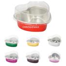 Mini panela de sobremesa KitchenDance de alumínio em forma de coração 100mL x500